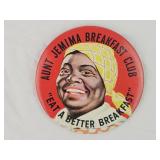 Large Aunt Jemima Breakfast Club Pin 4'