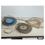 Pair Fish Keeper Baskets & Net