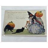 Antique Whitney Made Halloween Postcard.