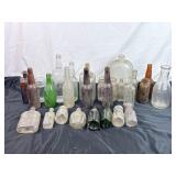 Apothecary Bottles, Milk Bottles, & Beer Bottles.