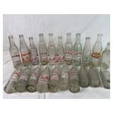 VTG Clear Glass Soda Bottles.