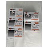 5 Boxes of Galvanized Chisel Point Staples