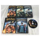 3 Harry Potter VHS Tapes & 3 DVDs