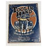 Metal Toolï¿½In Hand Garage Sign 16in x12.5in