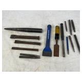Drift Pin, Chisels, & Punches
