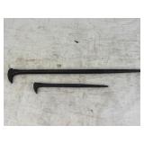 2 Cornwell Lady Foot Pry Bars PB5 & PB8