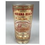 Vintage Indiana Beach Souvenir Drinking Glass
