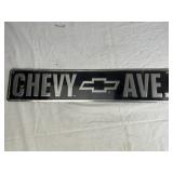 Chevy Ave Sign 24in x5in