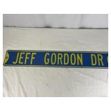 Metal Jeff Gordon Dr Sign 3ft x6in