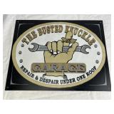 The Busted Knuckle Garage Metal Sign 16in x12.5in