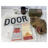 First Aid Kit Box, Rout 66 Mugs, Gas Station Maps,