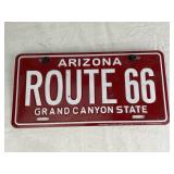 Arizona Route 66 License Plate