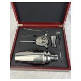 Cocktail Shaker Gift Set In Wooden Box