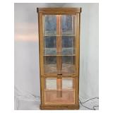 Lighted Corner Curio Cabinet 6 Foot Tall x 28"
