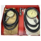 Snap-on pressure gauge set