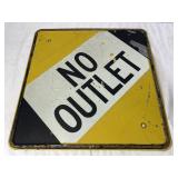 No Outlet Street Sign