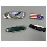 3 Pocket Knives & 1 Multi-Tool Knife