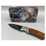 Falkner U.S. Marine Collectable Pocket Knife