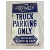 Chevrolet Truck Parking Only Sign 10" x 6"