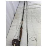 Vintage Heddon Pal Pole & Shakespeare Fly Reel