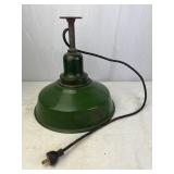 Vintage Green Porcelain Enamel Hanging I