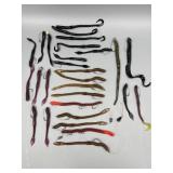 Soft Bait Including Some Weights & Hooks