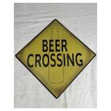 Beer Crossing Sign