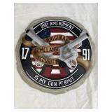 Resin 2nd Amendment Stepping Stone 9.5in diameter