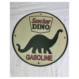 Metal Sinclair Dino Gasoline Sign