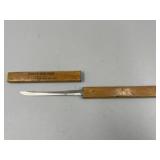 Vintage Advertisement Floating Fish Knife w/ W