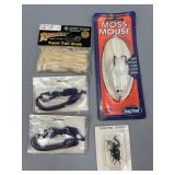 Floating Cricket Lure, Moss Mouse, & Soft Bait
