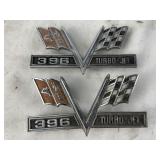 Vintage Original 1965-67 Chevy 396 emblems