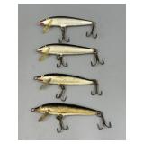 4 Rapala Floating Minnow Fishing Lures