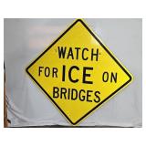 5ft 6in Watch For Ice On Bridges Highway Sign