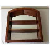Mirrored Wood Shelf  21"ï¿½23"ï¿½4"
