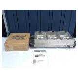 Nostalgia Mini 3-Station Buffet w Warming Tray,