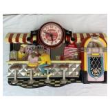 Vintage Coca-Cola Malt Shop Themed Wall Clock