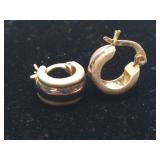 925 Hoop Earrings 4.14g