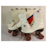 Vintage Roller Skates w/ Case
