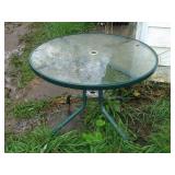 Glass Top Patio Table 36" Across