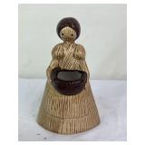Vintage Ceramic Cornhusk Doll Planter