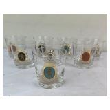 8 Federal Glass Baronet Rocks Glasses