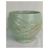 McCoy Pottery Aqua Flying Swallows Jardiniere