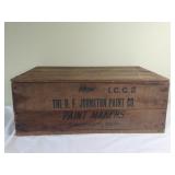 R F Johnston Paint Co Wood Crate