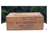 R F Johnston Paint Co Wood Crate