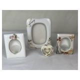 Vintage Porcelain Photo Frames