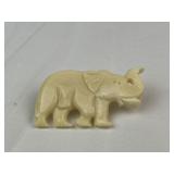 Ivory Elephant Brooch