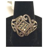 925 Marcasite Ring 3.45g