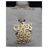 14kt Gold Class of 1999 Pendant 0.85g