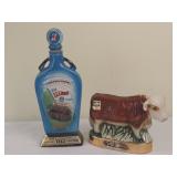Jim Beam & Ezra Brooks Vintage Whiskey Decanters